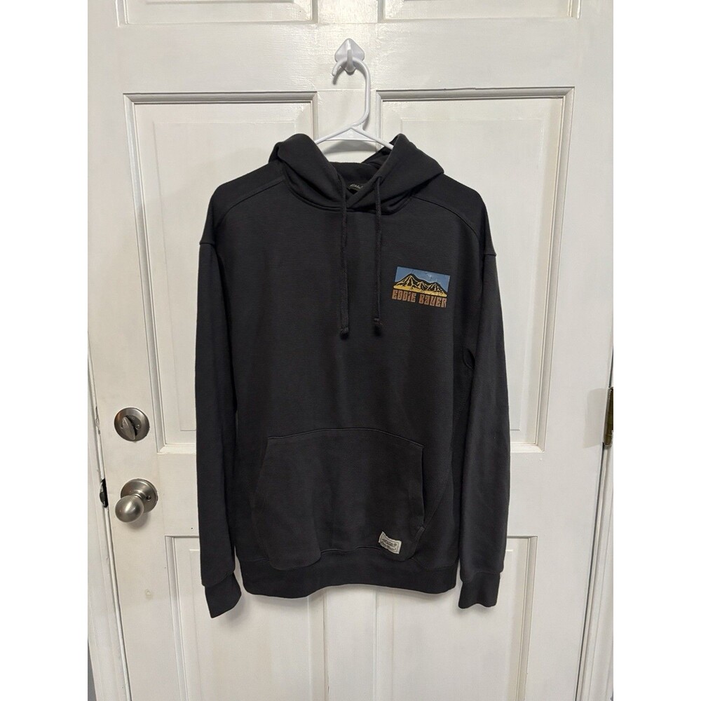 Women’s Charcoal Grey Eddie Bauer Mountain Hooded Sweatshirt Size S